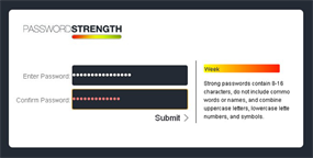 jQuery密码强度插件Power PWChecker